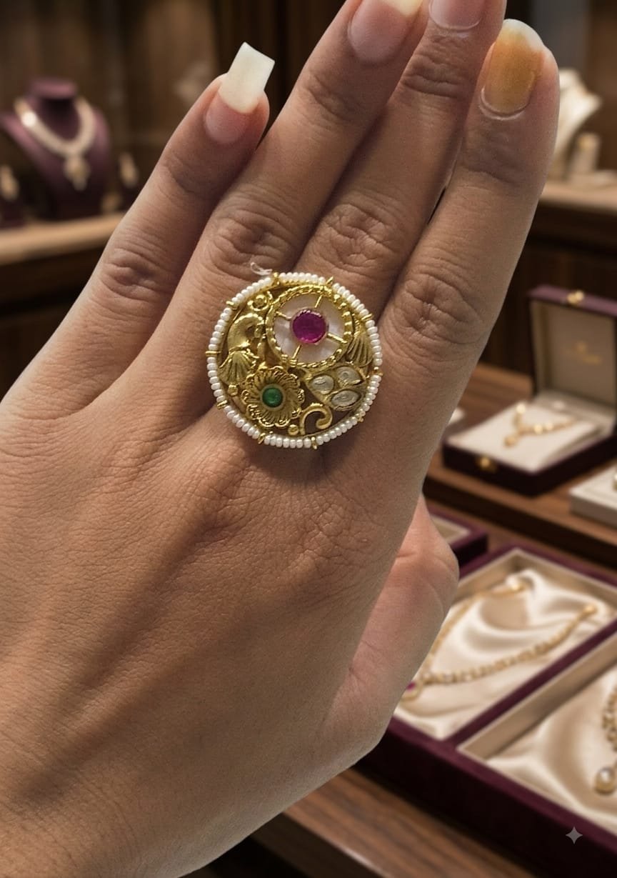 KUNDAN RING FOR LEDIES