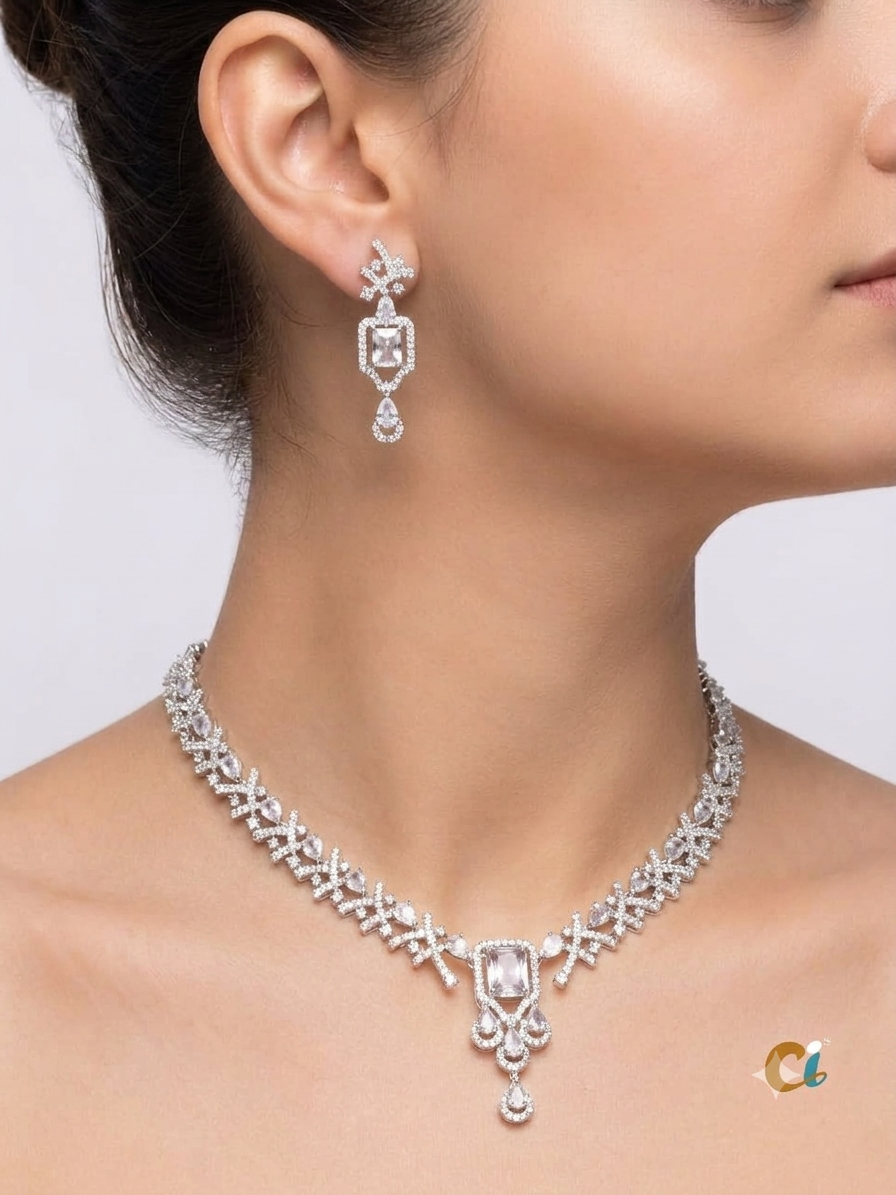 A.D. (AMRIKAN DIAMOND ) NECKLACE