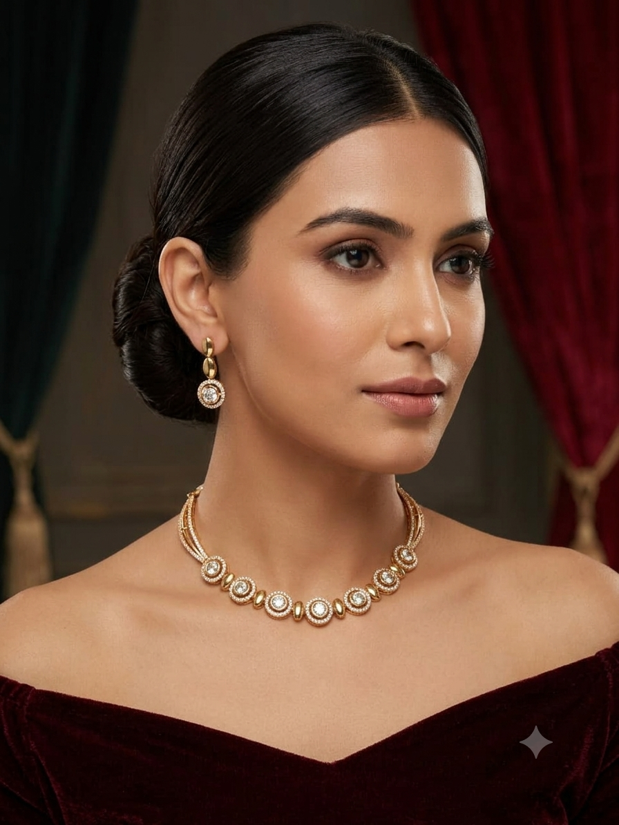 A.D. (AMRIKAN DIAMOND ) NECKLACE