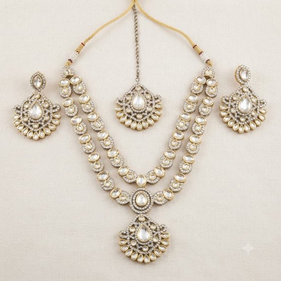 MEHNDI PALETING KUNDAN NECKLACE